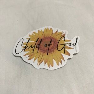 3/$15 - Child of God Sticker Sunflower